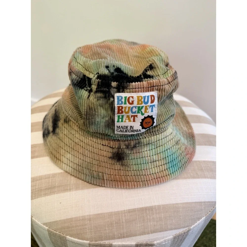 Big Bud Press Bucket Hat Corduroy  Neutral Tie Dye Made in USA Unisex